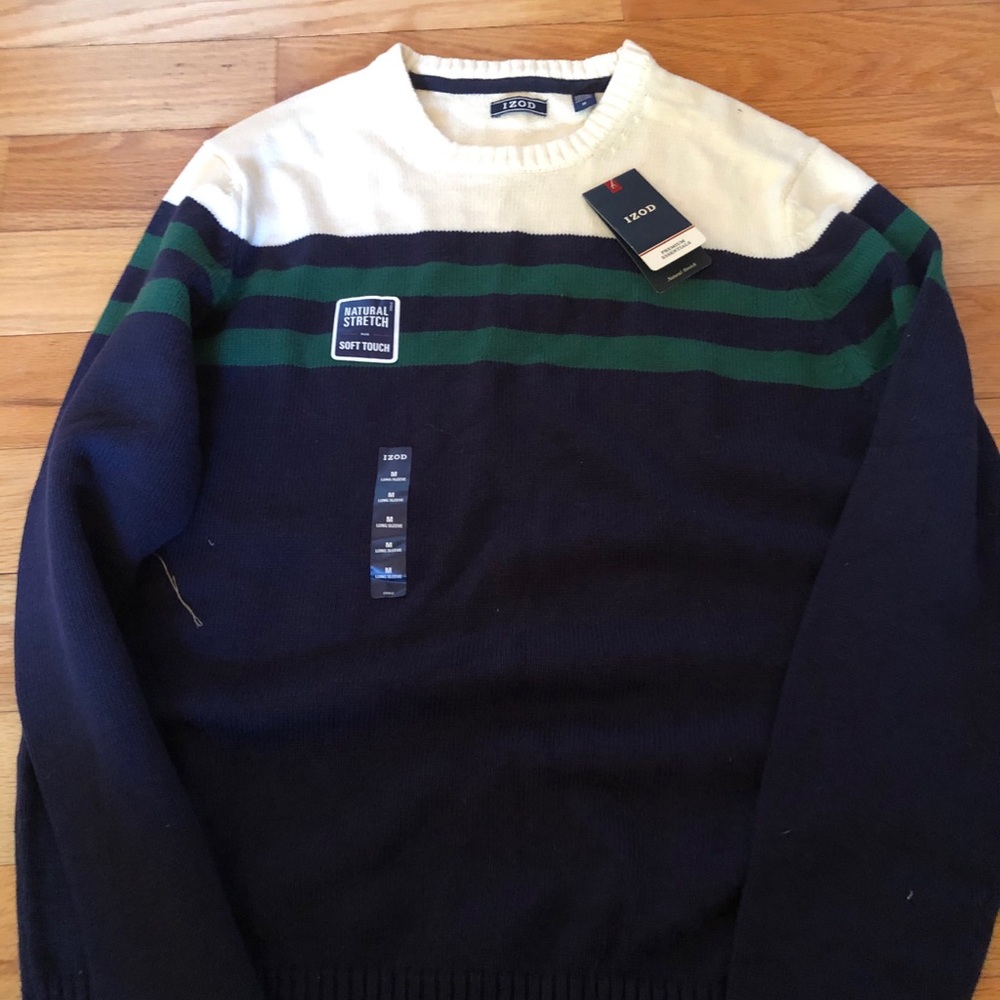 Mens NWT IZOD Premium Essentials Crew Sweater Sz M